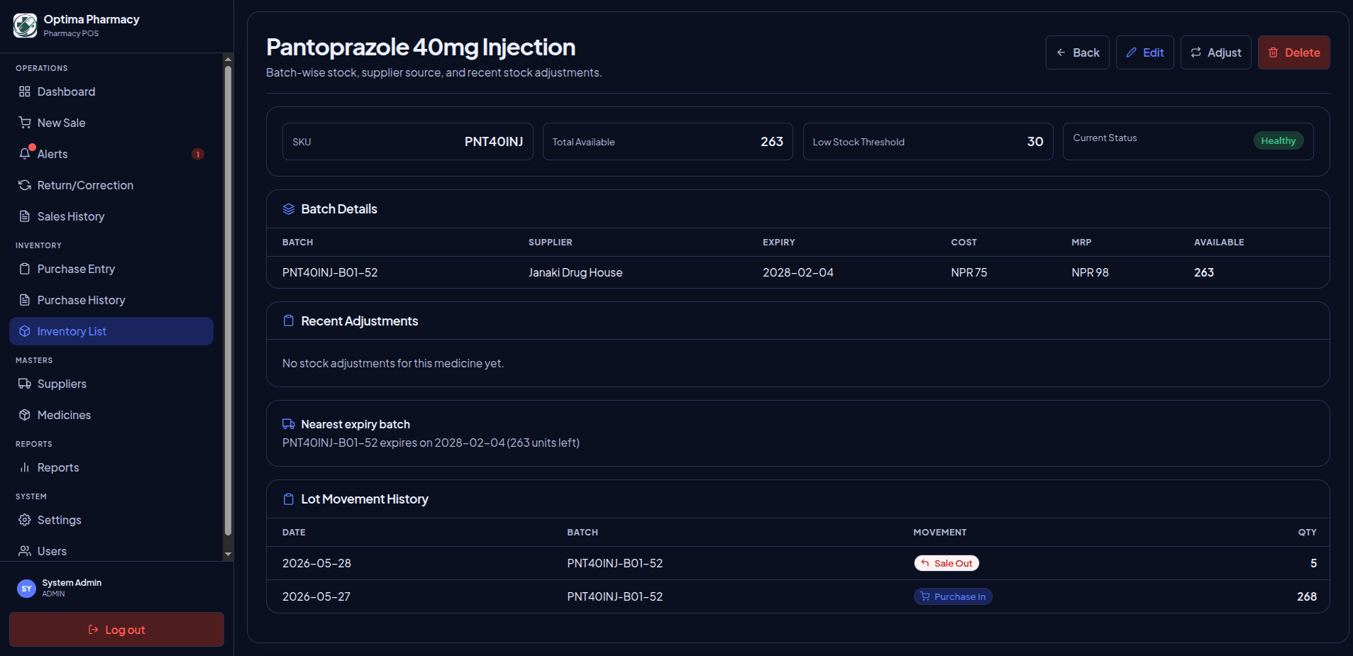 MediFlow Dashboard screenshot 6